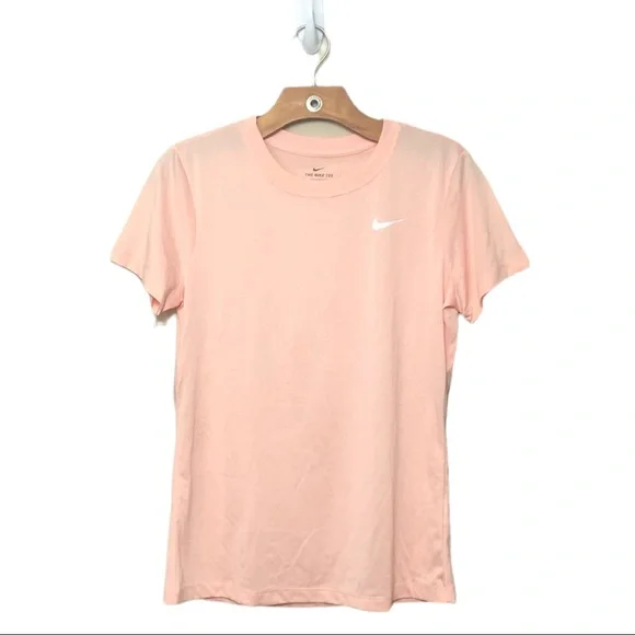 Nike Women’s Dri-Fit Training Workout Rose/Peach Tee Size S Short Sleeve Tee - Picture 1 of 7
